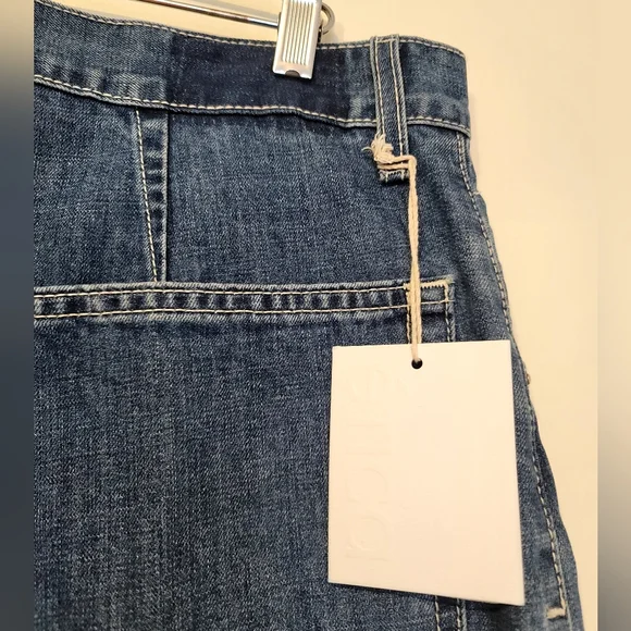 Etica Jeans Womens Sz 31 Blue Iris Relaxed Barrel High Waist Ethically Made NWT - Picture 12 of 15